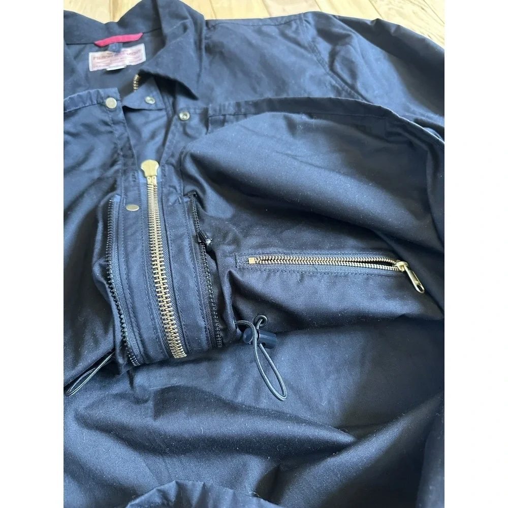 Filson Mile Marker Cover Cloth Waxed Coat XXL Made In USA BLACK EUC